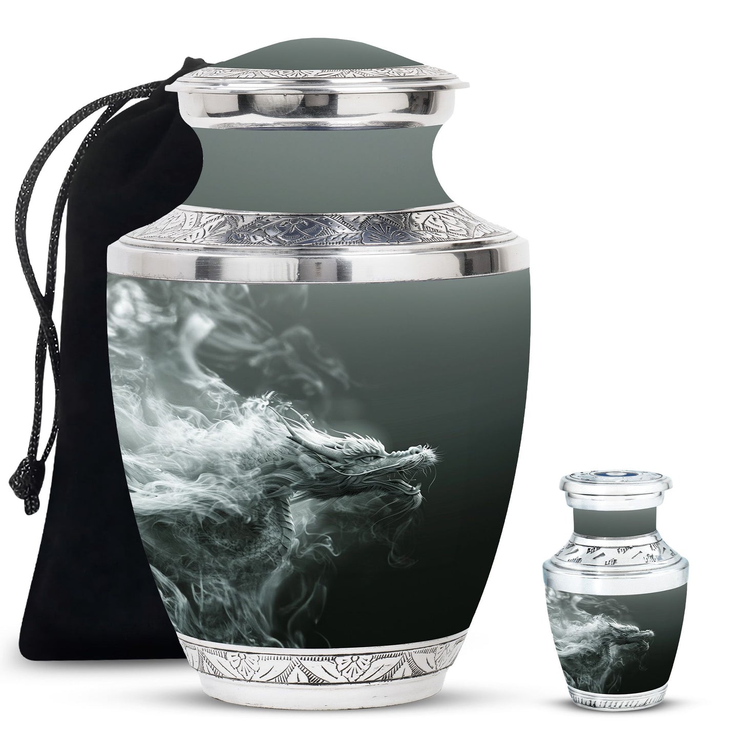 Personalized Beach Memorial Urn for Men - 10-inch, 200 cu in - Yatskia