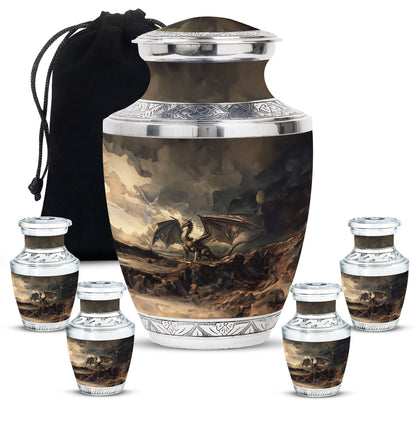 Personalized Beach Keepsake Urn for Adult - 10-inch, 200 cu in - Yatskia