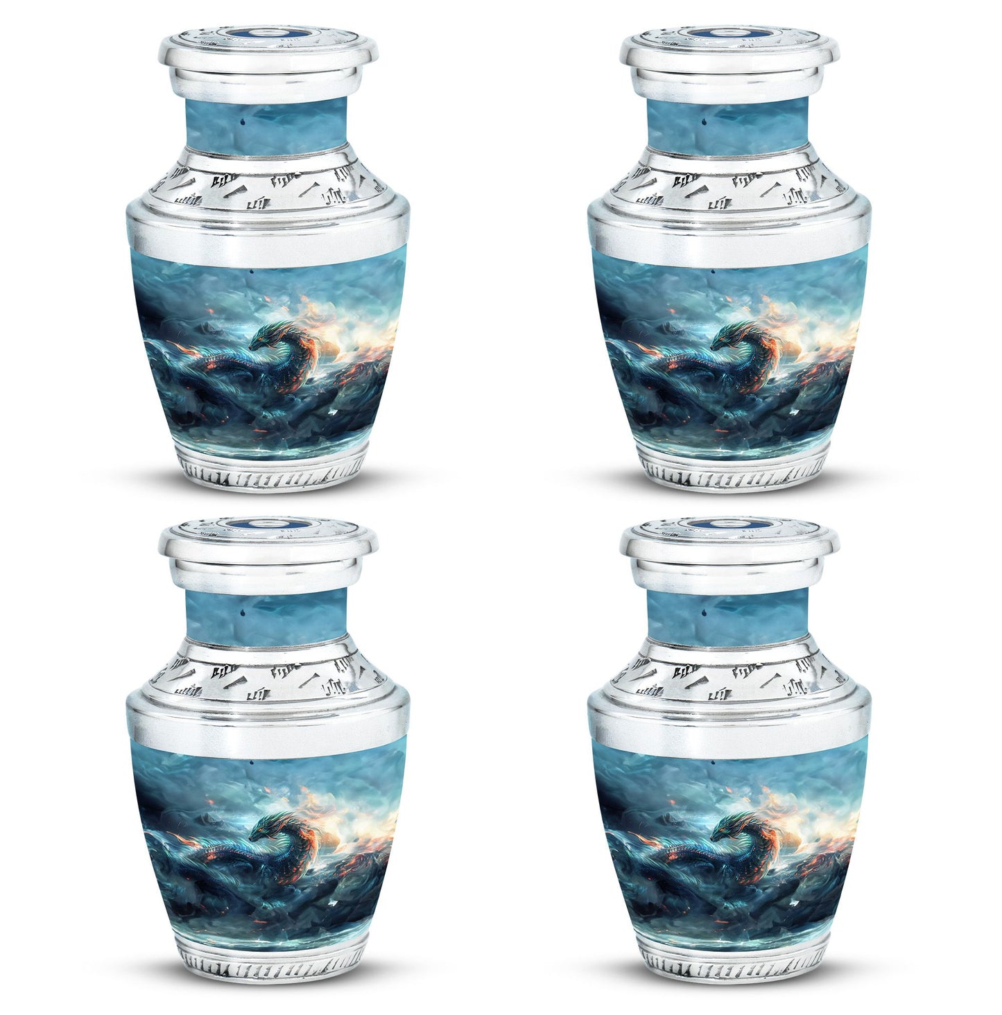 Personalized Beach Memorial Urn for Human Ashes - 10-inch, 200 cu in - Yatskia
