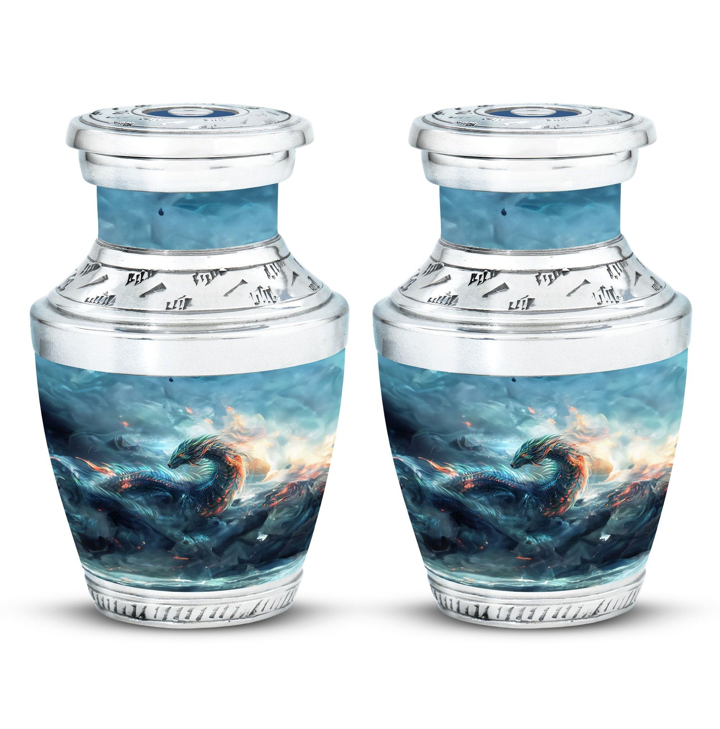 Personalized Beach Memorial Urn for Human Ashes - 10-inch, 200 cu in - Yatskia