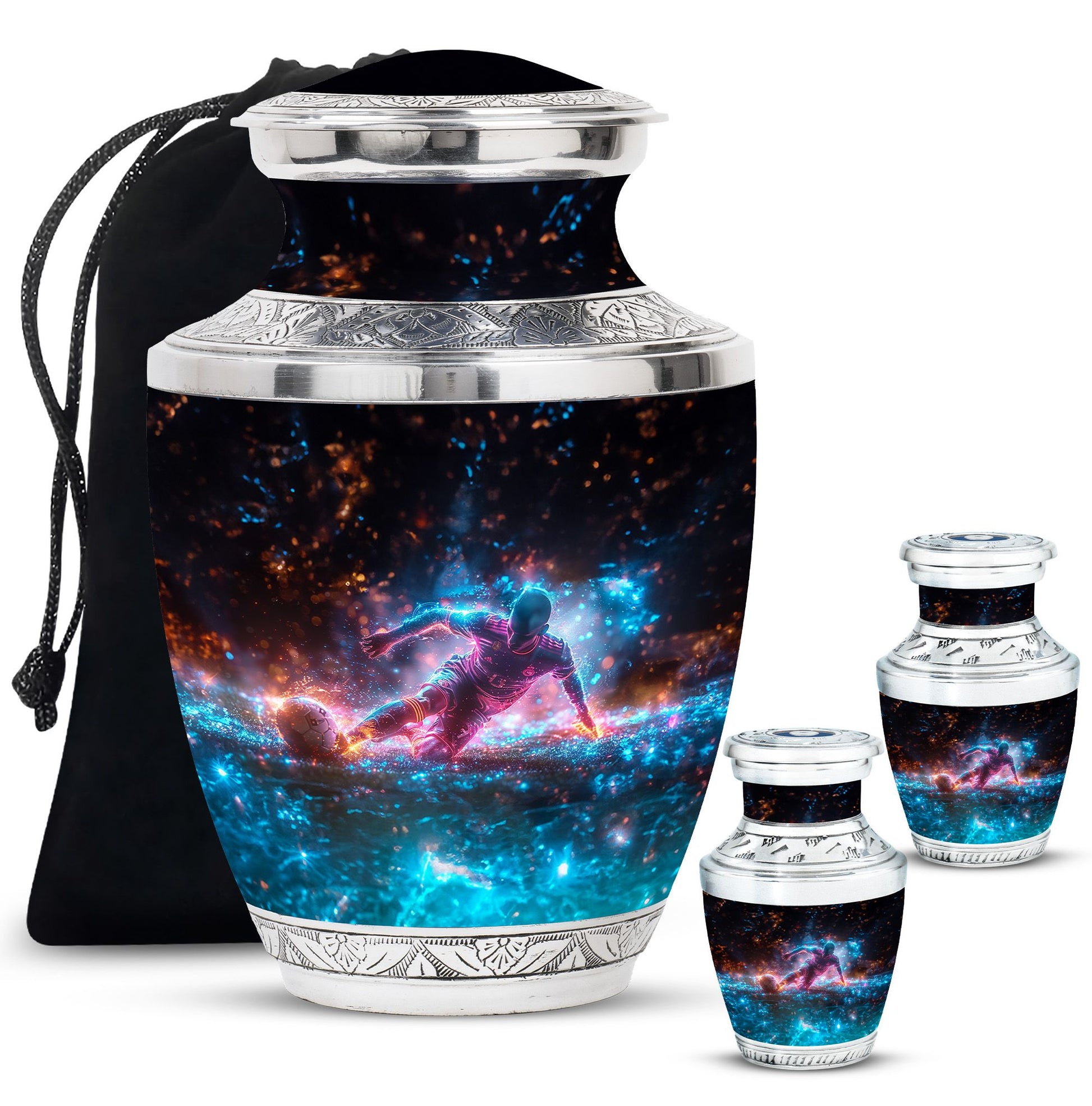 Soccer Keepsake For Ashes Large Funeral, Ashes Urn For Ashes