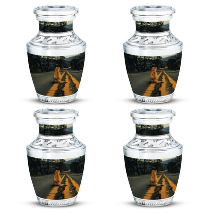 Orange Personalized Cat Keepsake Urn for Pet Ashes -  Yatskia