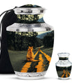 Orange Cat Mini Keepsake Funeral, Ashes Cremation Urn For Ashes