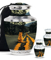 Orange Cat Mini Keepsake Funeral, Ashes Cremation Urn For Ashes