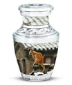 Orange Cat Keepsake For Ashes Large Funeral, Ashes Urn For Ashes