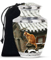 Orange Cat Keepsake For Ashes Large Funeral, Ashes Urn For Ashes