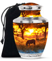 Zebra Small Urn For Human Ashes Funeral, Ashes Cremation Urn