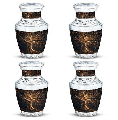 Personalized Tree of Life Cremation Urn for Human Ashes - 10-inch, 200 cu in - Yatskia