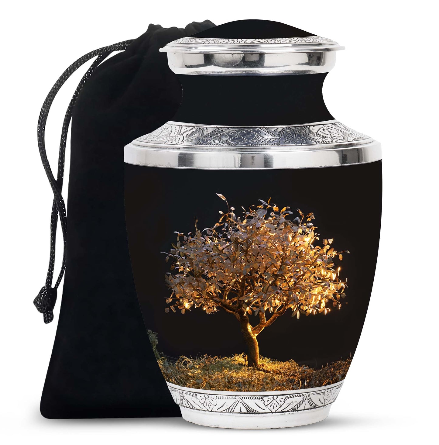 Personalized Tree of Life Keepsake Urn for Human Ashes - 10-inch, 200 cu in - Yatskia