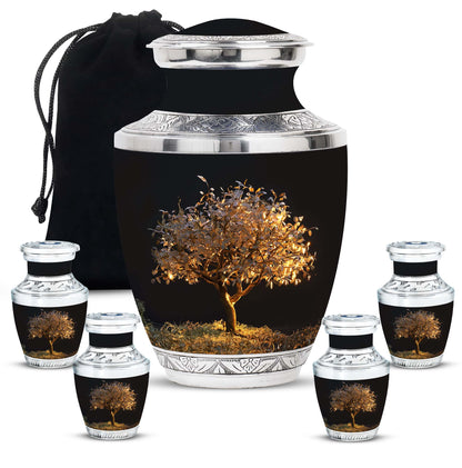 Personalized Tree of Life Keepsake Urn for Human Ashes - 10-inch, 200 cu in - Yatskia