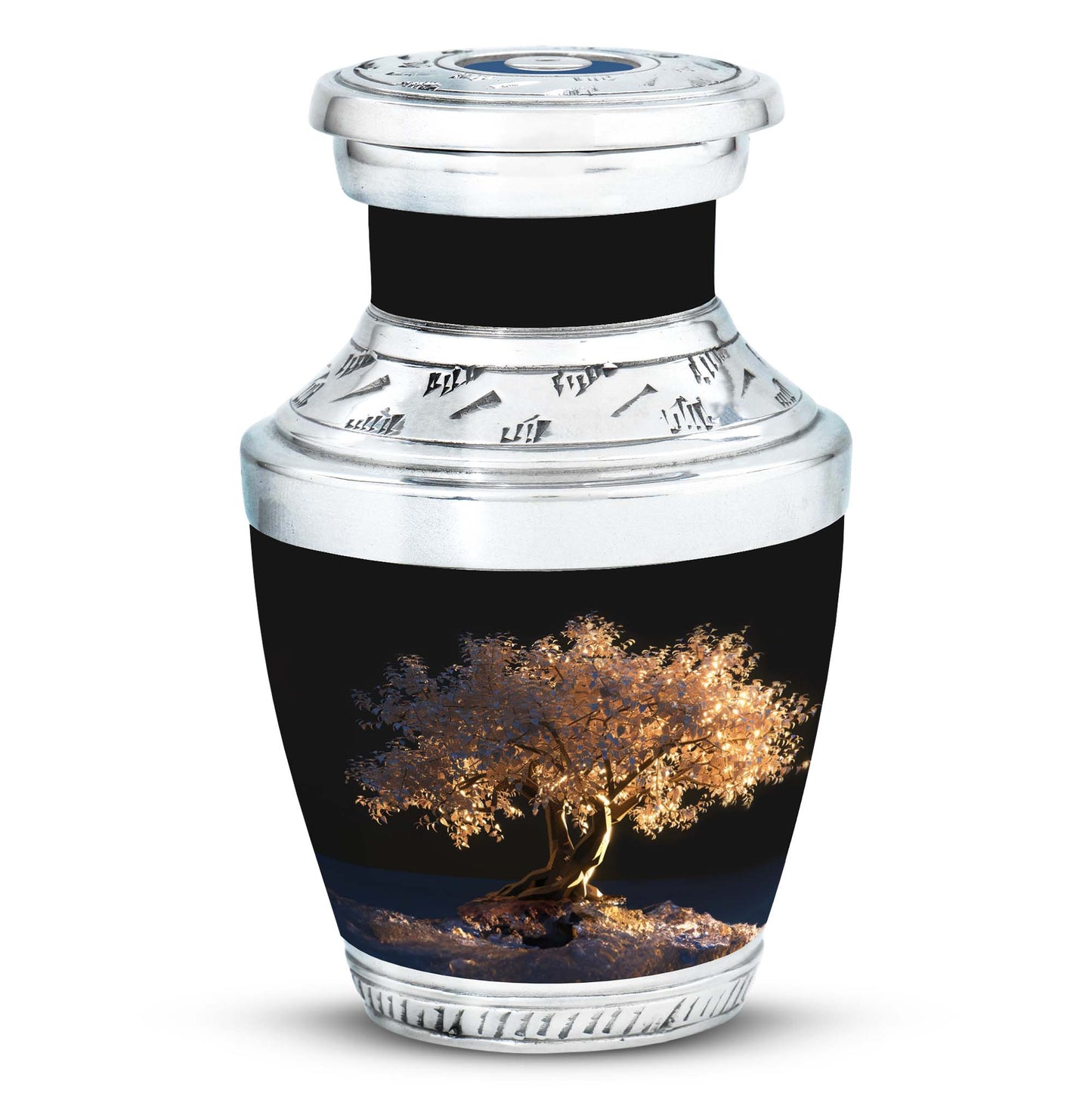 Personalized Tree of Life Cremation Urn for Human Ashes - 10-inch, 200 cu in - Yatskia