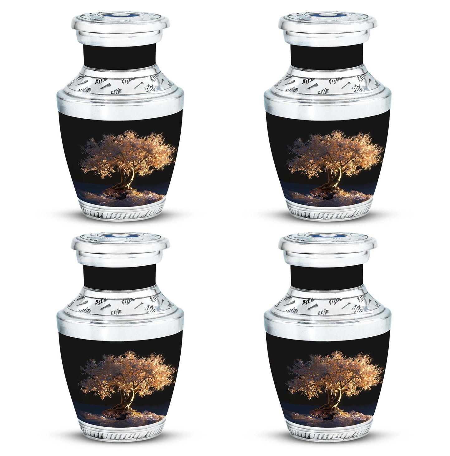Personalized Tree of Life Cremation Urn for Human Ashes - 10-inch, 200 cu in - Yatskia