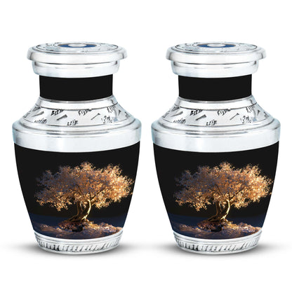Personalized Tree of Life Cremation Urn for Human Ashes - 10-inch, 200 cu in - Yatskia