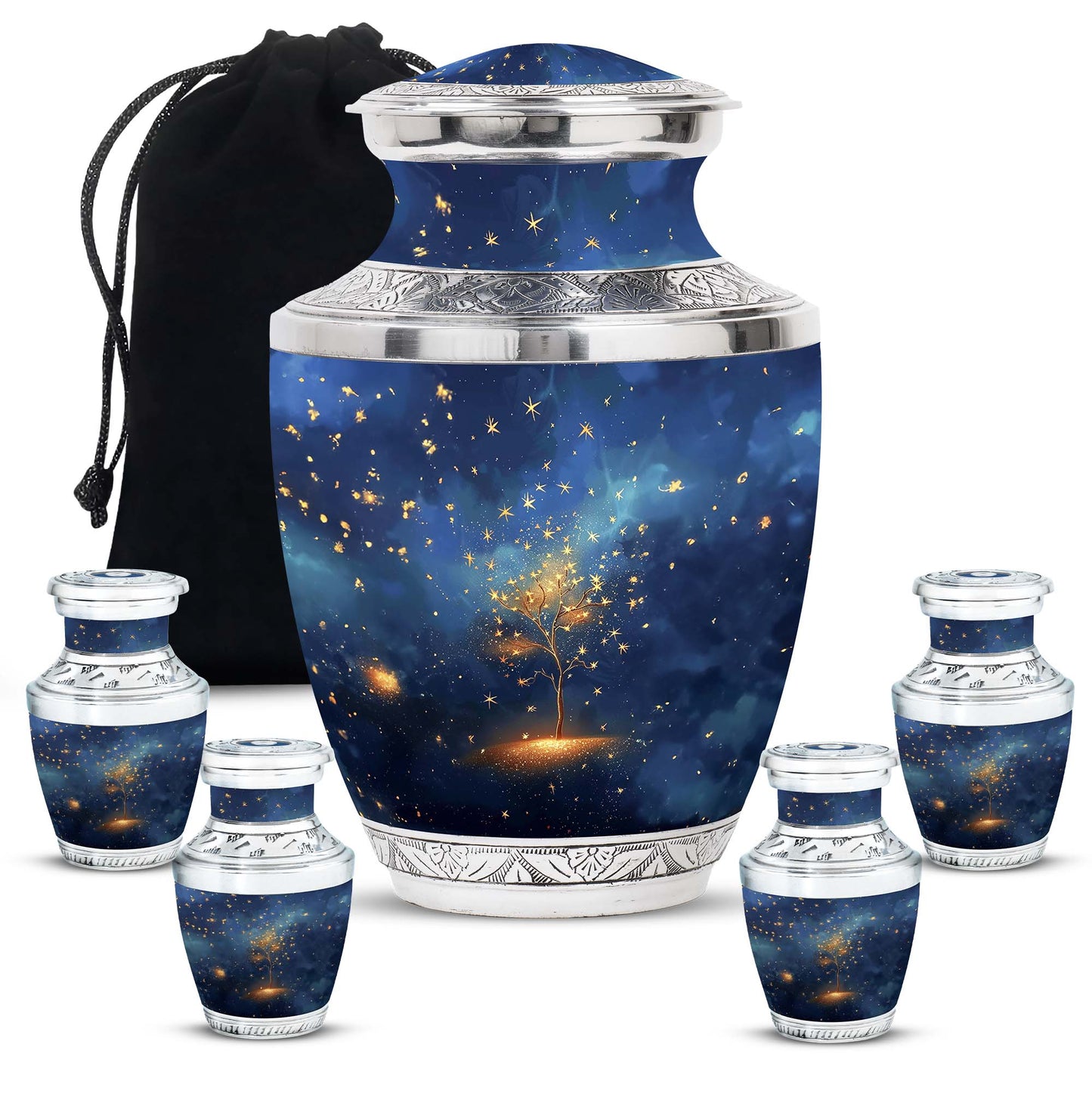 Personalized Tree of Life Memorial Urn for Human Ashes - 10-inch, 200 cu in - Yatskia