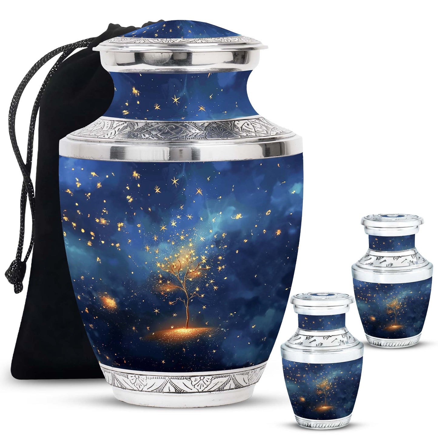 Personalized Tree of Life Memorial Urn for Human Ashes - 10-inch, 200 cu in - Yatskia