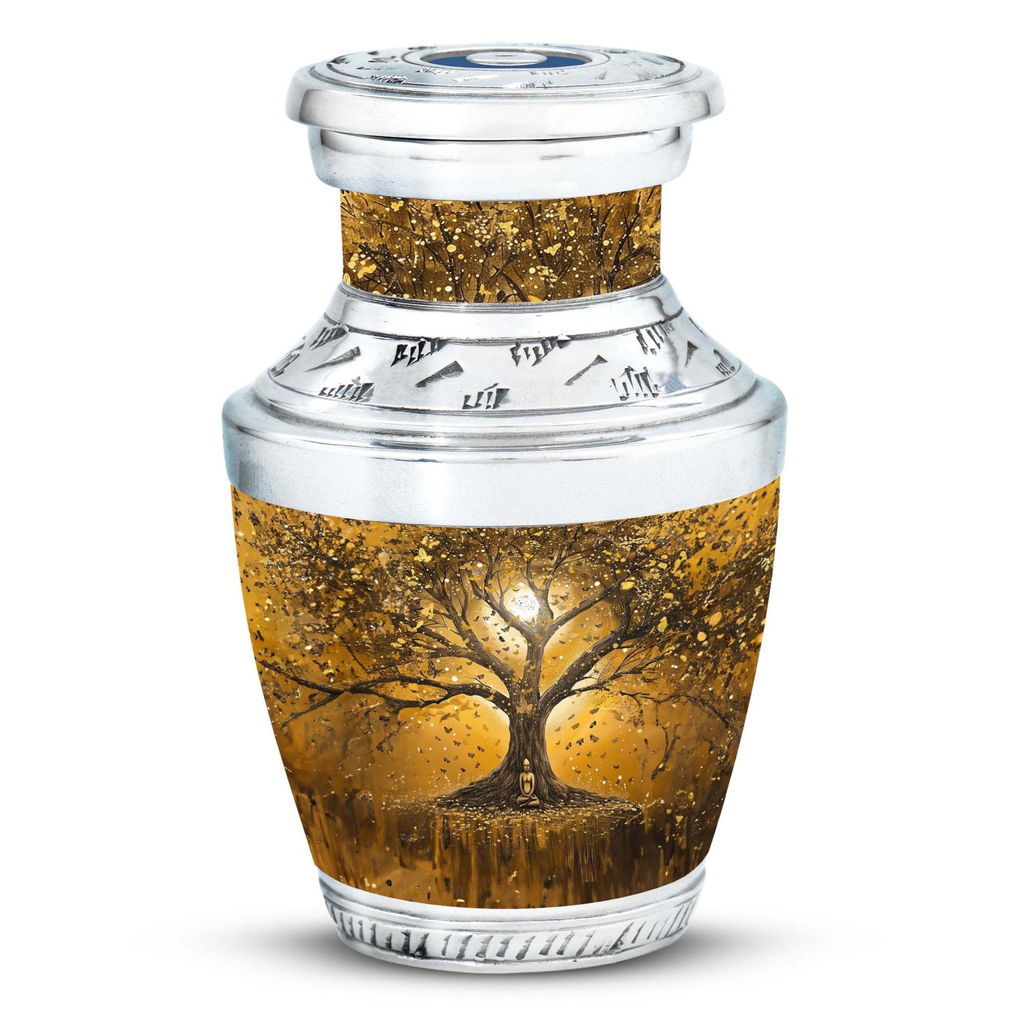 Personalized Tree of Life Keepsake Urn for Human Ashes - 10-inch, 200 cu in - Yatskia