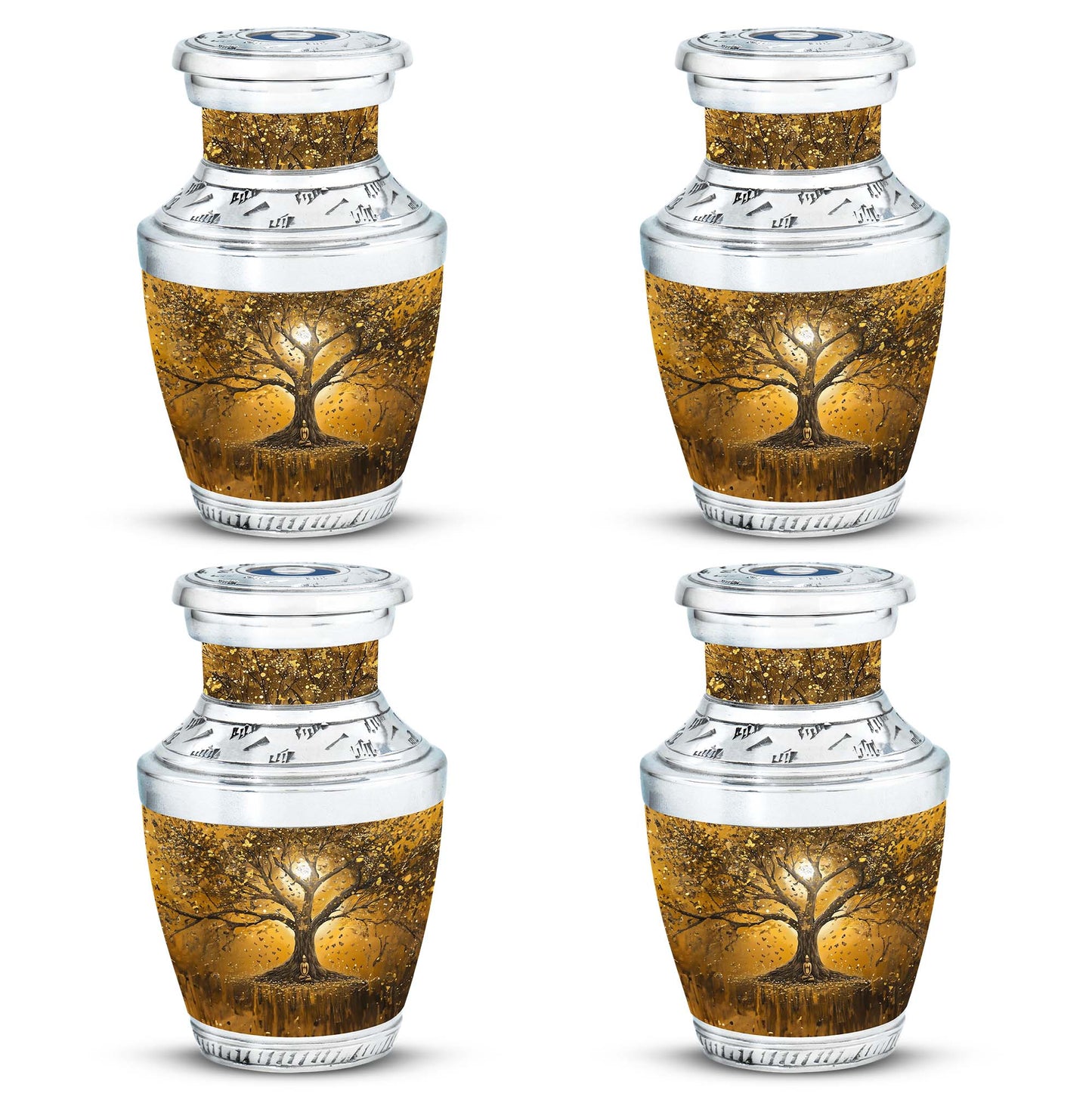 Personalized Tree of Life Keepsake Urn for Human Ashes - 10-inch, 200 cu in - Yatskia