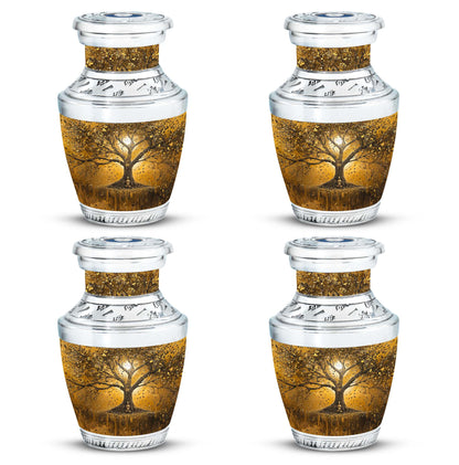 Personalized Tree of Life Keepsake Urn for Human Ashes - 10-inch, 200 cu in - Yatskia
