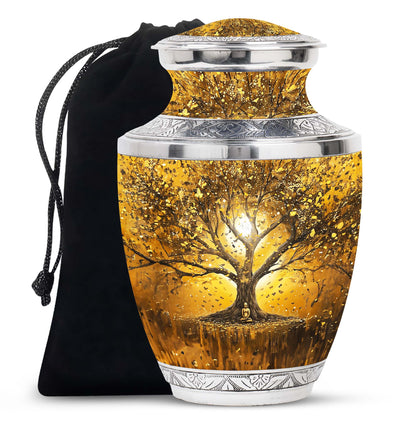 Personalized Tree of Life Keepsake Urn for Human Ashes - 10-inch, 200 cu in - Yatskia
