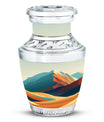 Mountains Urn Keepsake For Ashes Funeral, Ashes Memorial Urn