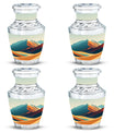 Mountains Urn Keepsake For Ashes Funeral, Ashes Memorial Urn