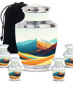 Mountains Urn Keepsake For Ashes Funeral, Ashes Memorial Urn