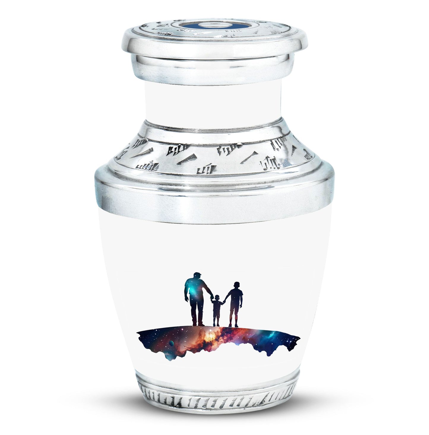 Personalized Father Keepsake Urn for Human Ashes - 10-inch, 200 cu in - Yatskia