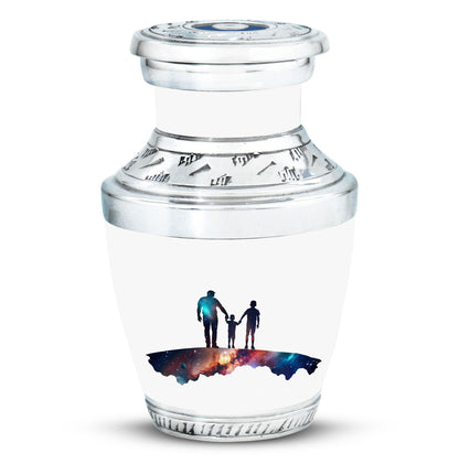 Personalized Father Keepsake Urn for Human Ashes - 10-inch, 200 cu in - Yatskia