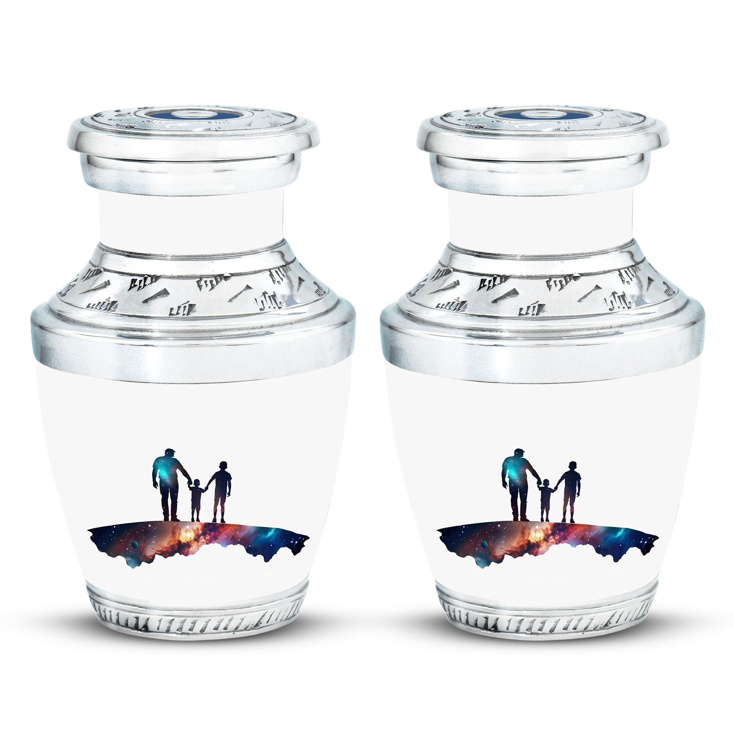Personalized Father Keepsake Urn for Human Ashes - 10-inch, 200 cu in - Yatskia