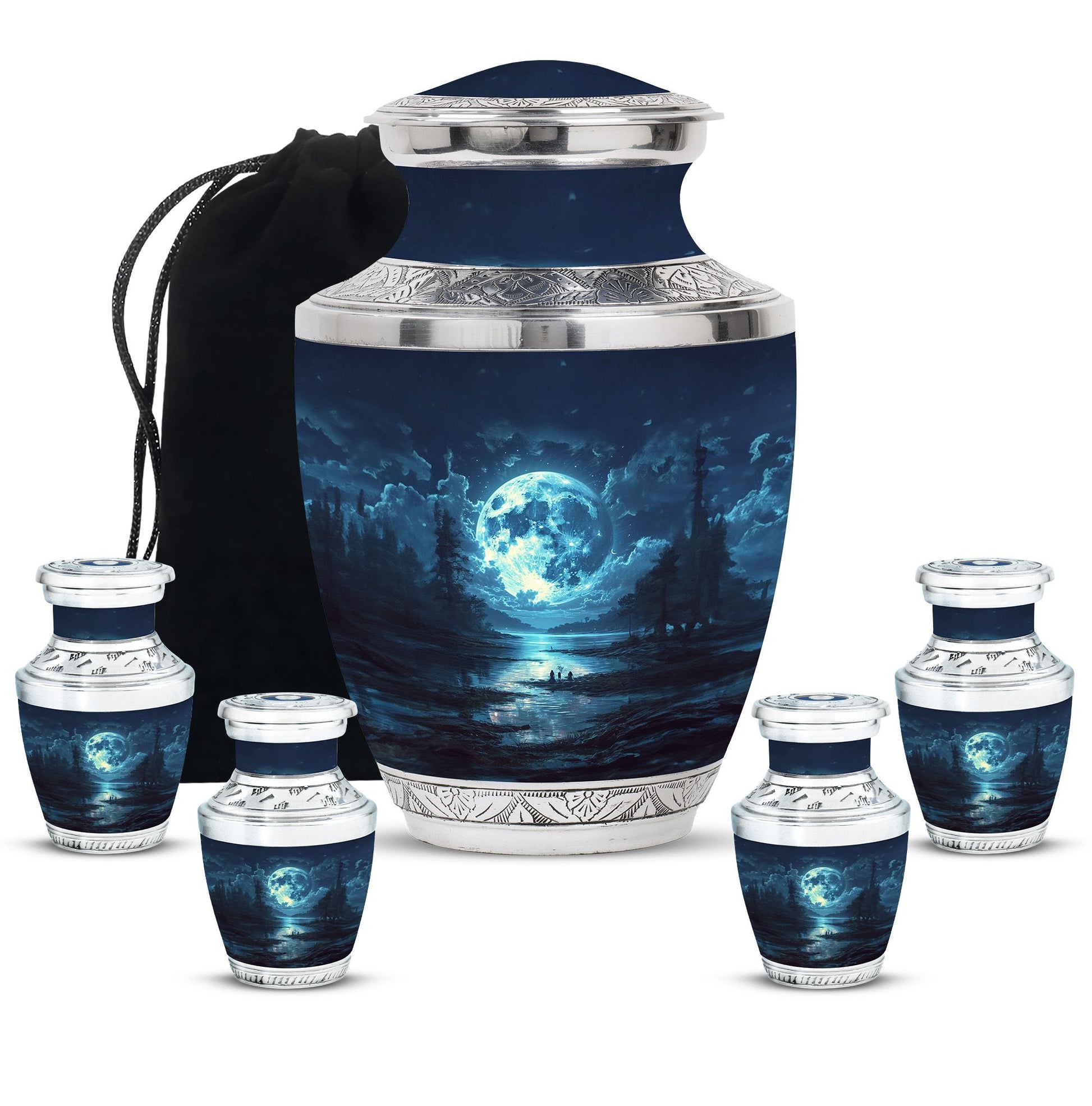 Lunar Small Urn Funeral, Ashes Cremation Urn