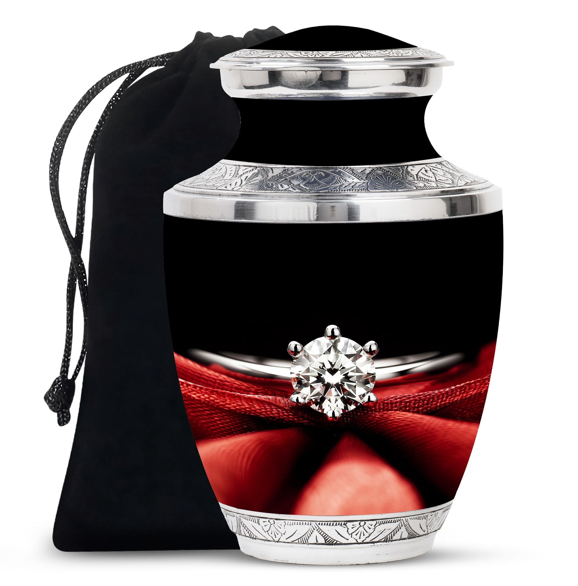 Ring Urn For Human Ashes Funeral, Ashes Memorial Urn