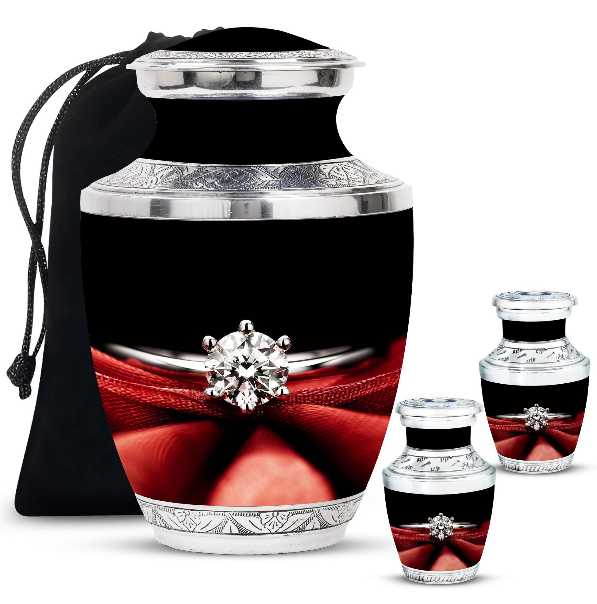 Ring Urn For Human Ashes Funeral, Ashes Memorial Urn