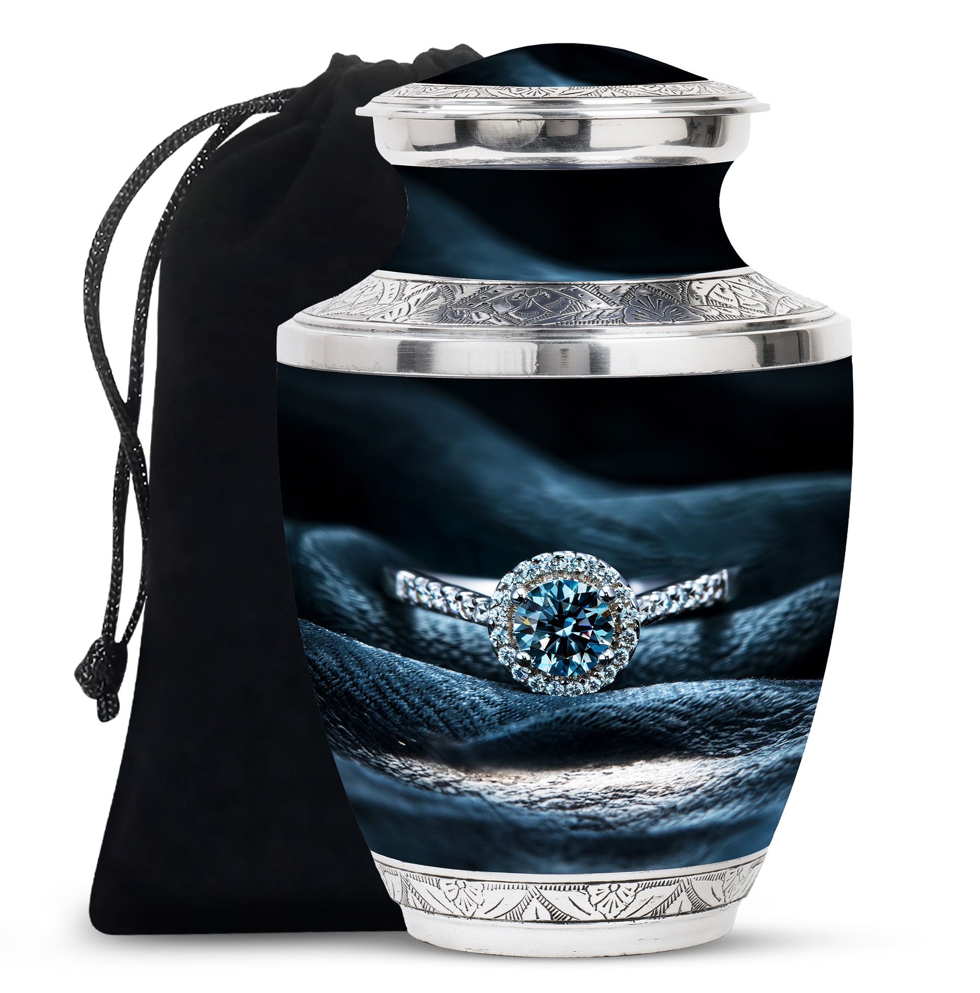 Ring Small Urn For Ashes Funeral, Ashes Cremation Urn For Ashes