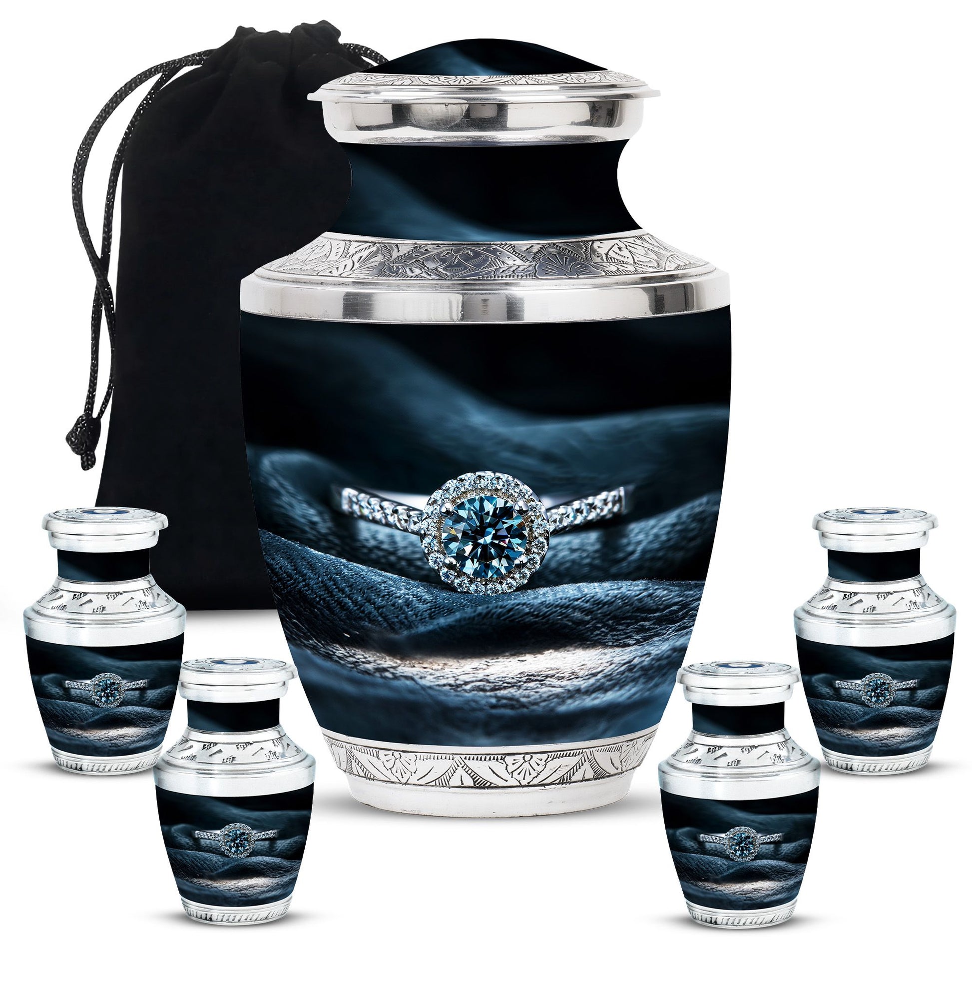 Ring Small Urn For Ashes Funeral, Ashes Cremation Urn For Ashes