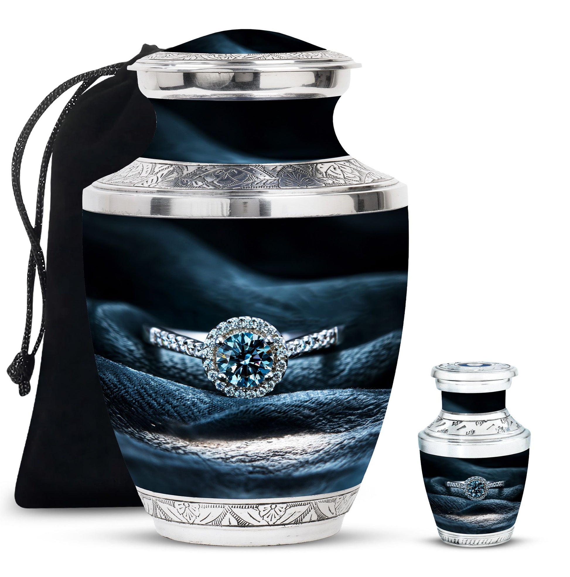 Ring Small Urn For Ashes Funeral, Ashes Cremation Urn For Ashes