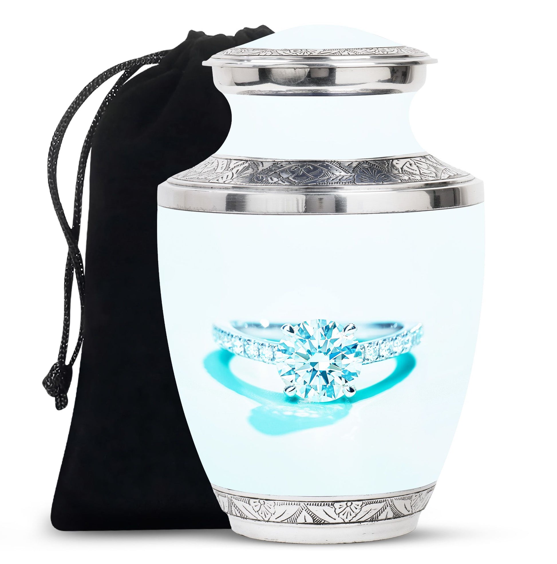 Ring Small Urn For Ashes Adult Male Large Funeral, Ashes Urn