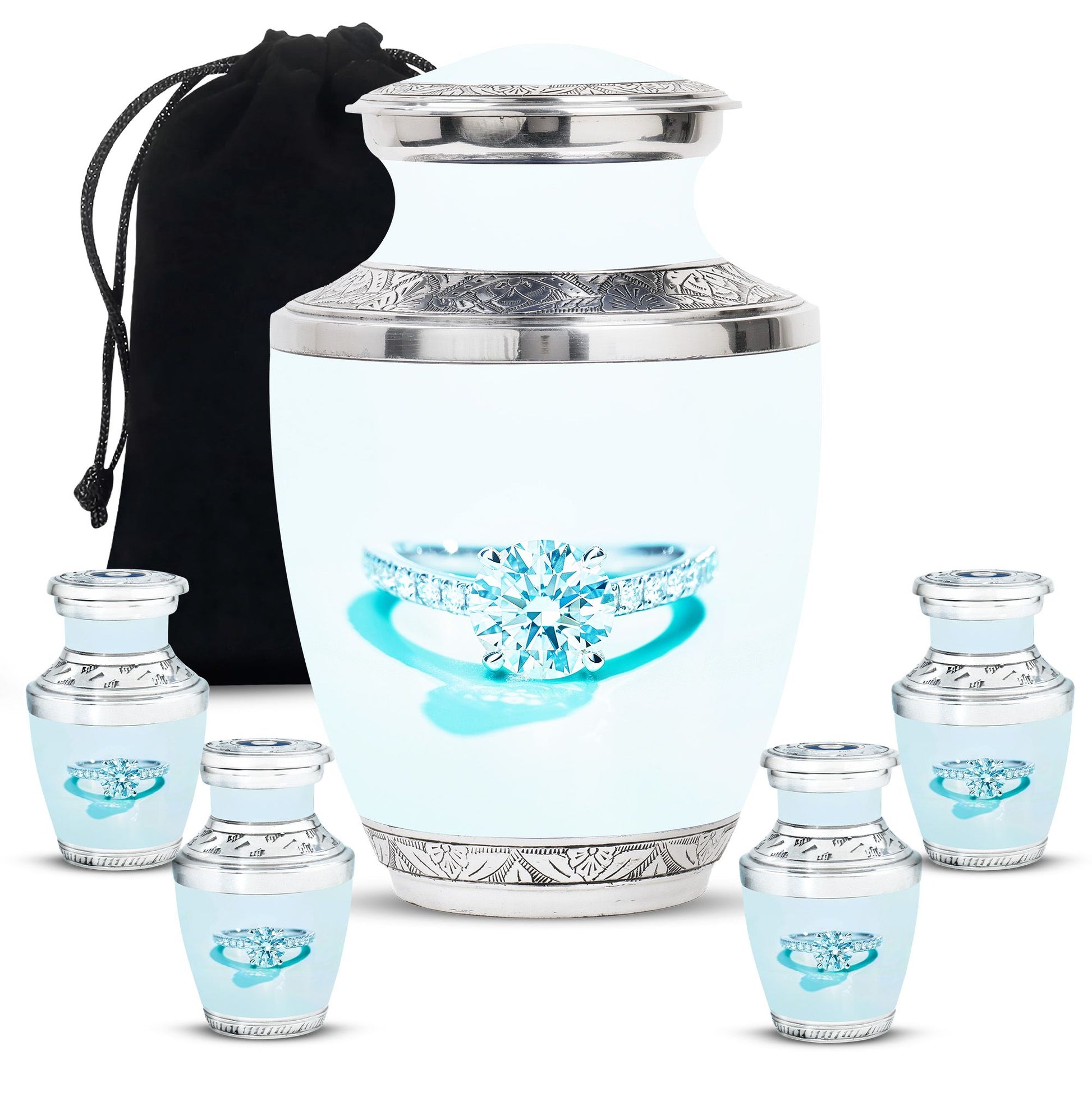 Ring Small Urn For Ashes Adult Male Large Funeral, Ashes Urn