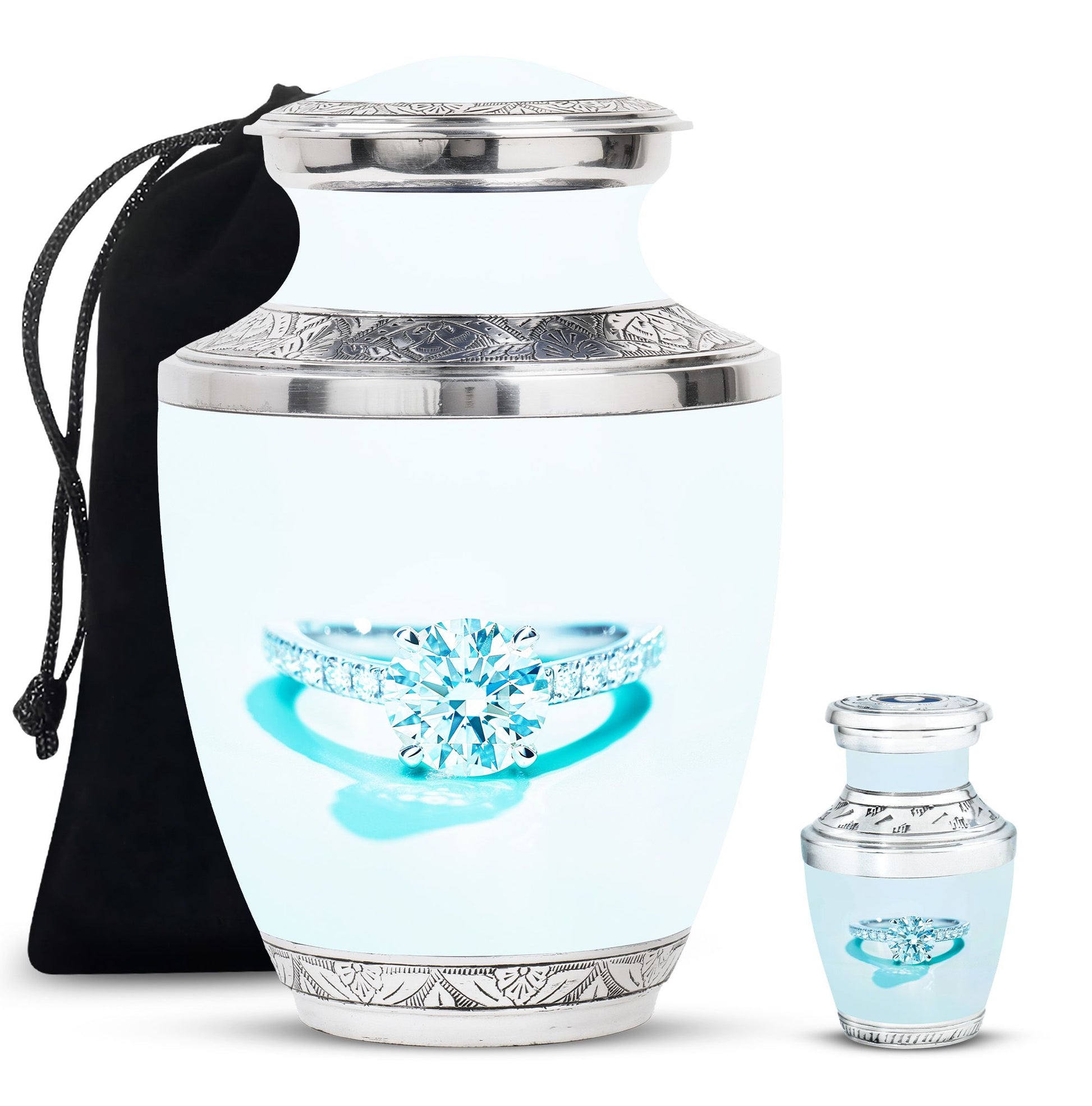 Ring Small Urn For Ashes Adult Male Large Funeral, Ashes Urn