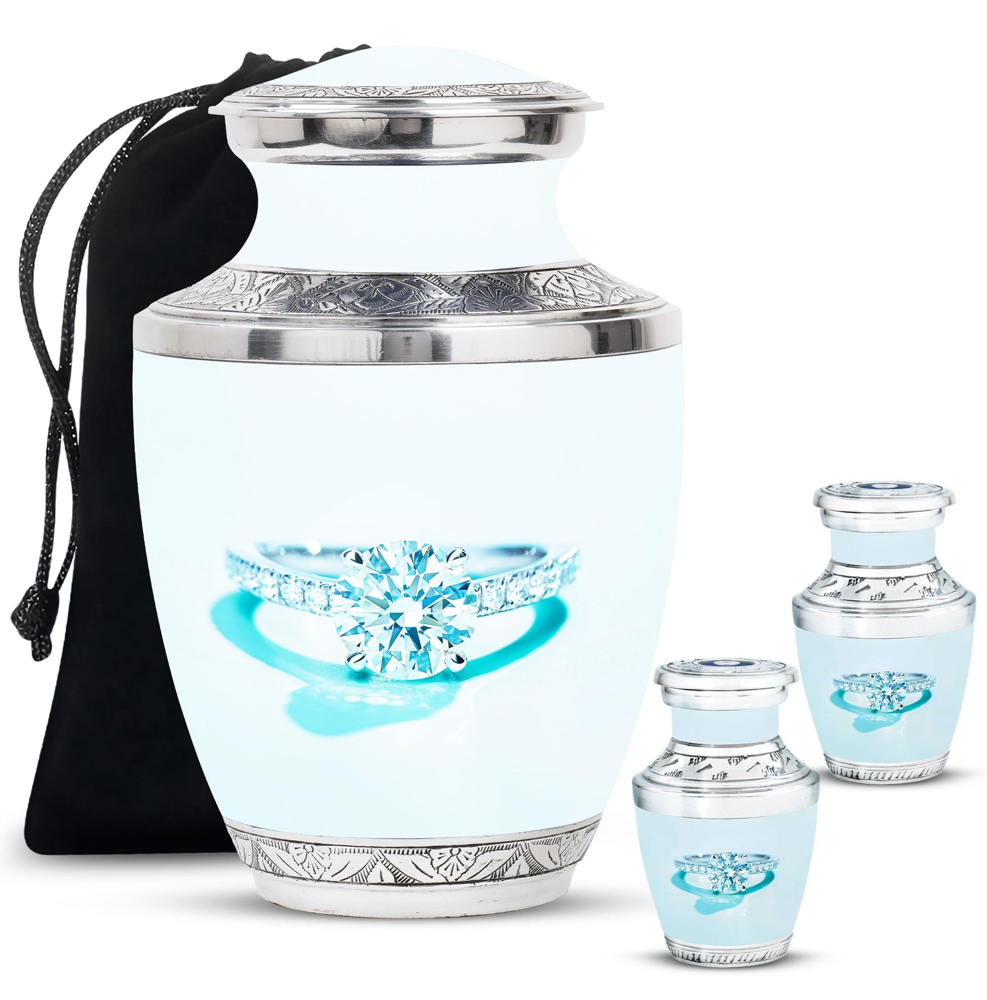 Ring Small Urn For Ashes Adult Male Large Funeral, Ashes Urn