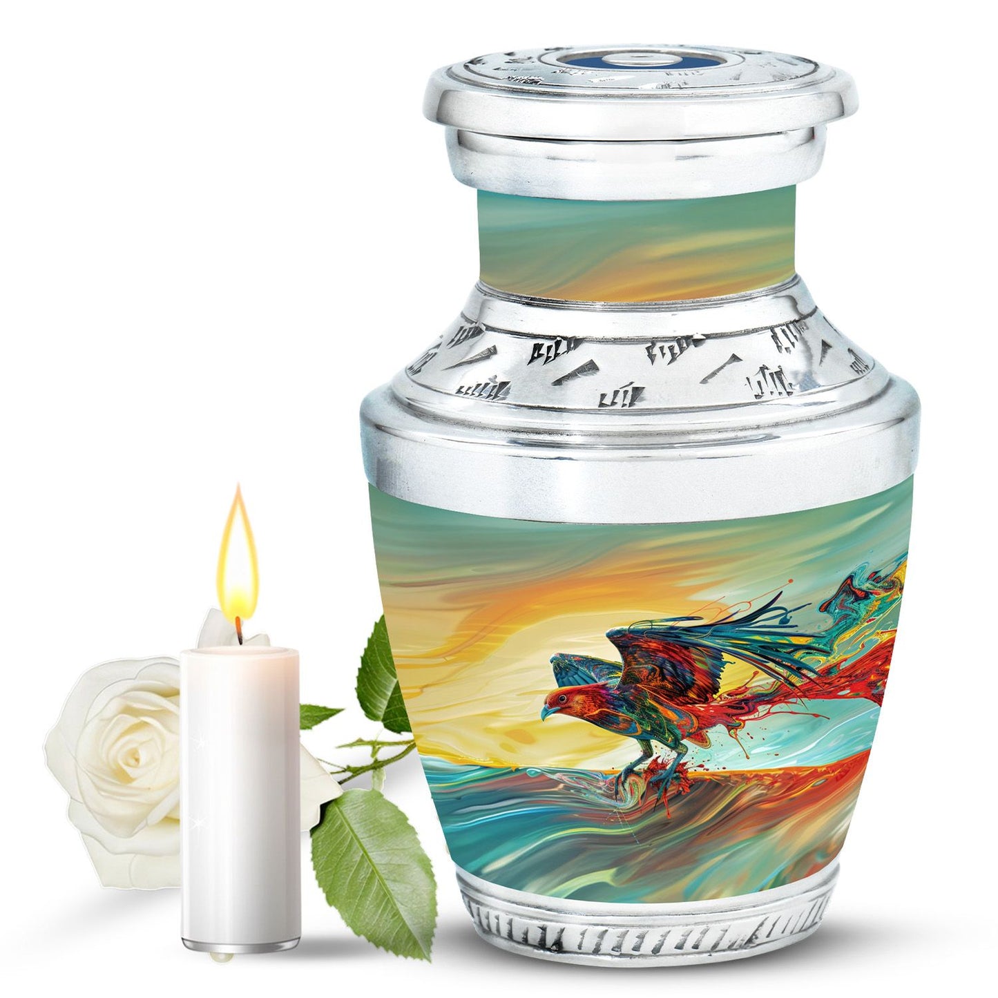 Personalized Bird Keepsake Urn for Human Ashes - 10-inch, 200 cu in - Yatskia