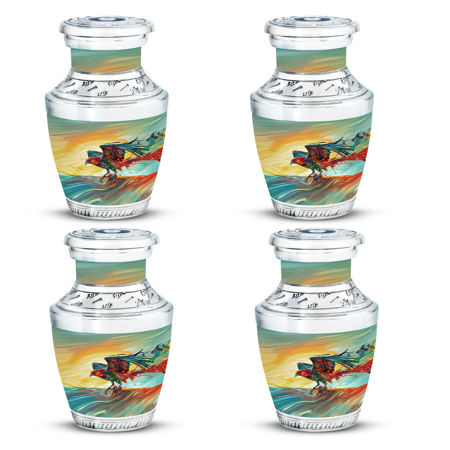 Personalized Bird Keepsake Urn for Human Ashes - 10-inch, 200 cu in - Yatskia