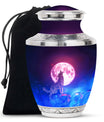 Wolf Keepsake For Human Ashes Funeral, Ashes Urn For Ashes