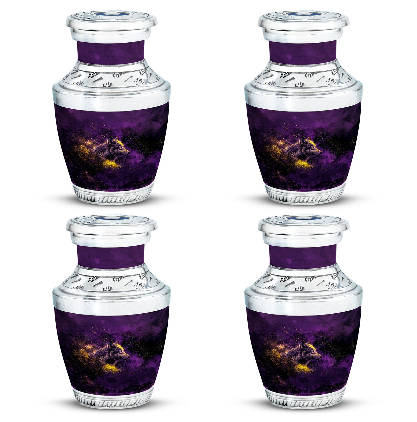 Personalized Wolf Cremation Urn for Mom - 10-inch, 200 cu in - Yatskia