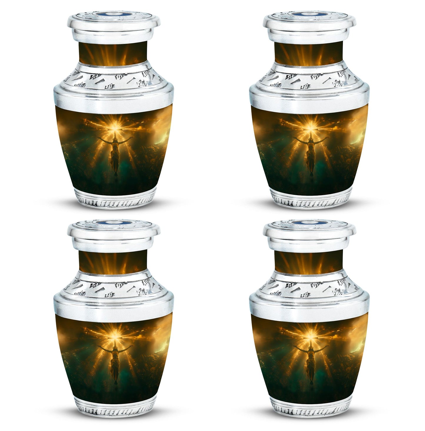 Personalized Religious Keepsake Urn for Human Ashes - 10-inch, 200 cu in - Yatskia