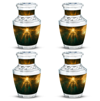 Personalized Religious Keepsake Urn for Human Ashes - 10-inch, 200 cu in - Yatskia