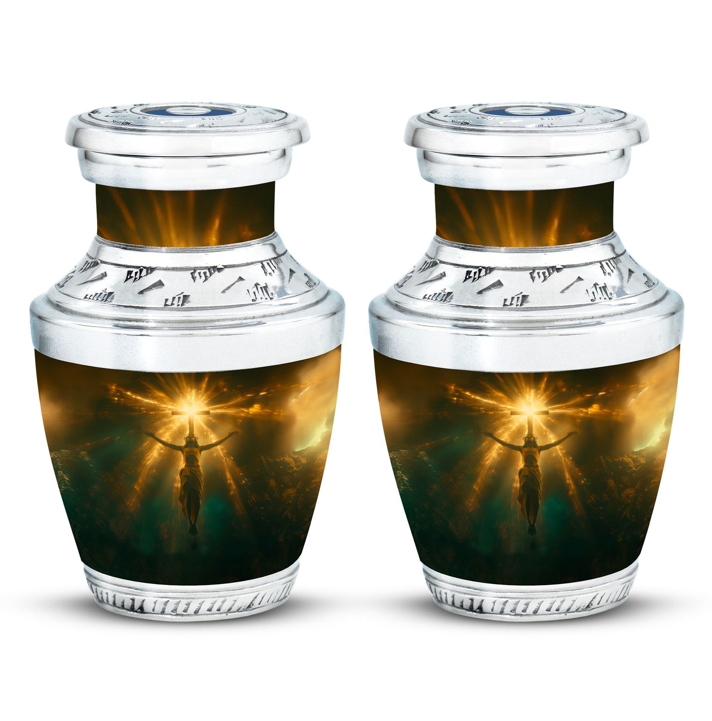 Personalized Religious Keepsake Urn for Human Ashes - 10-inch, 200 cu in - Yatskia