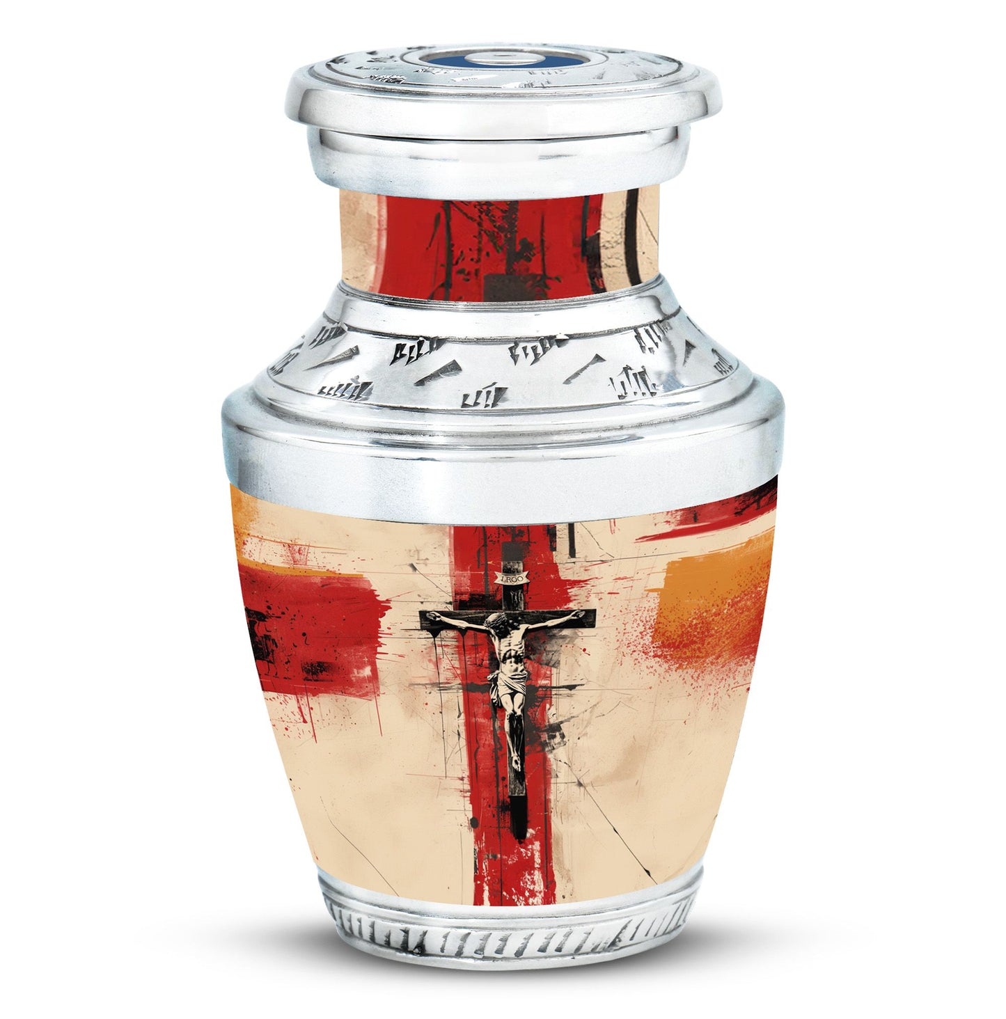 Personalized Religious Keepsake Urn for Human Ashes - 10-inch, 200 cu in - Yatskia