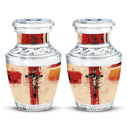 Personalized Religious Keepsake Urn for Human Ashes - 10-inch, 200 cu in - Yatskia