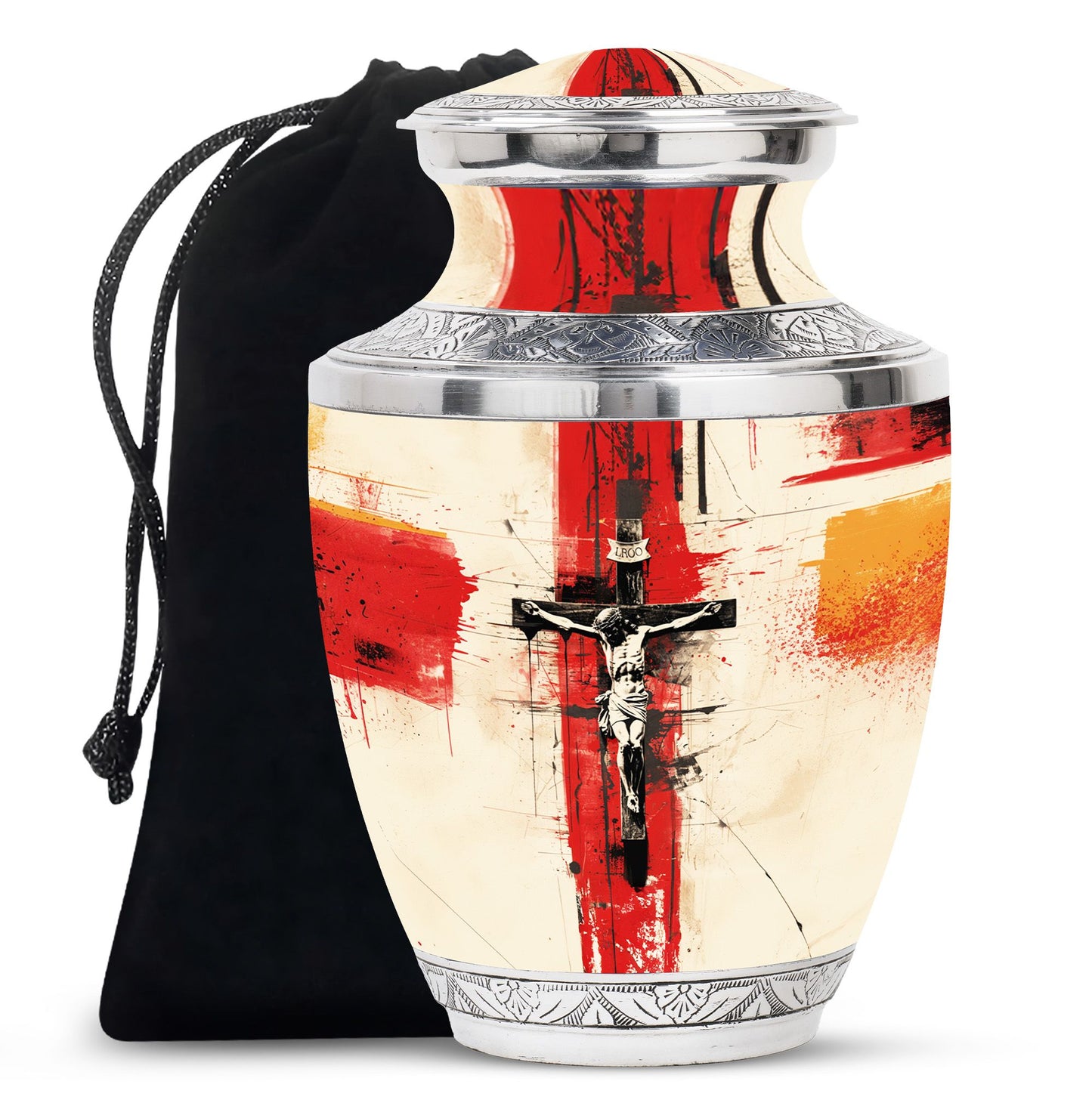 Personalized Religious Keepsake Urn for Human Ashes - 10-inch, 200 cu in - Yatskia