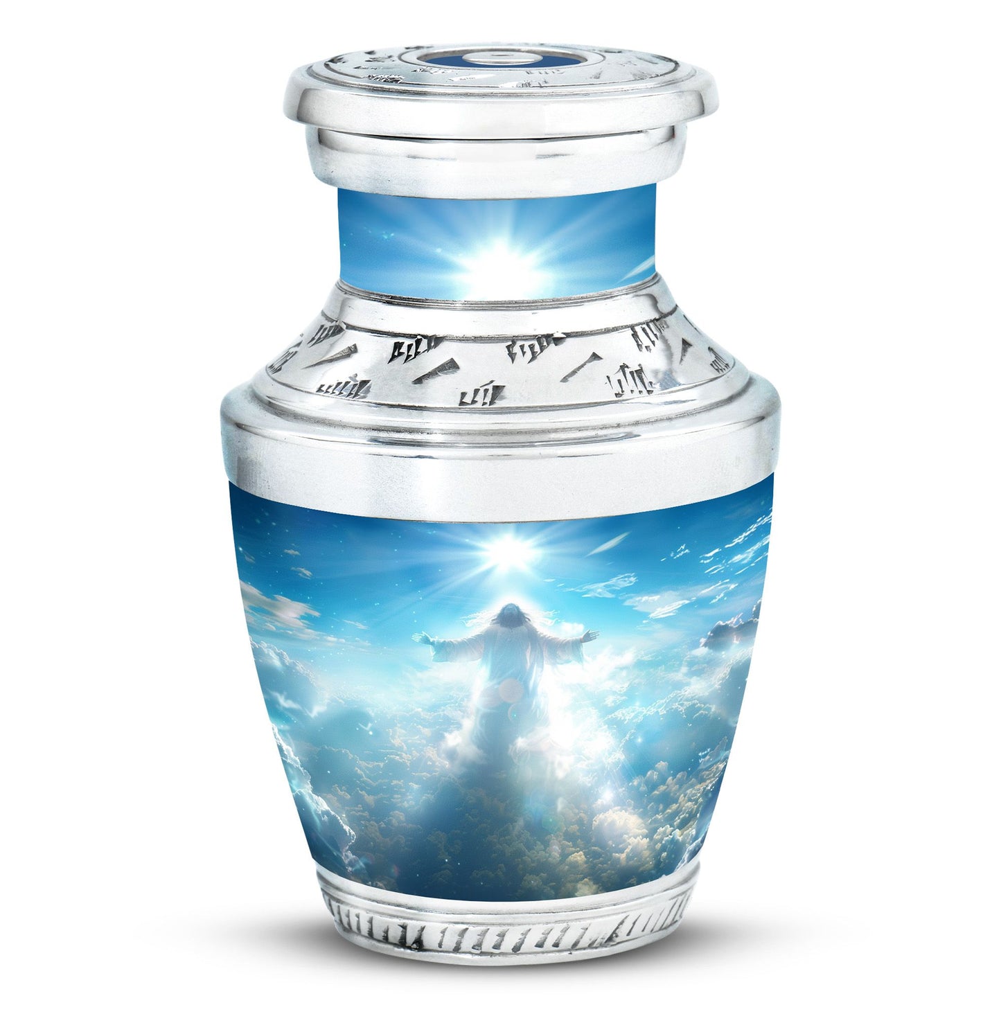 Personalized Religious Keepsake Urn for Human Ashes - 10-inch, 200 cu in - Yatskia